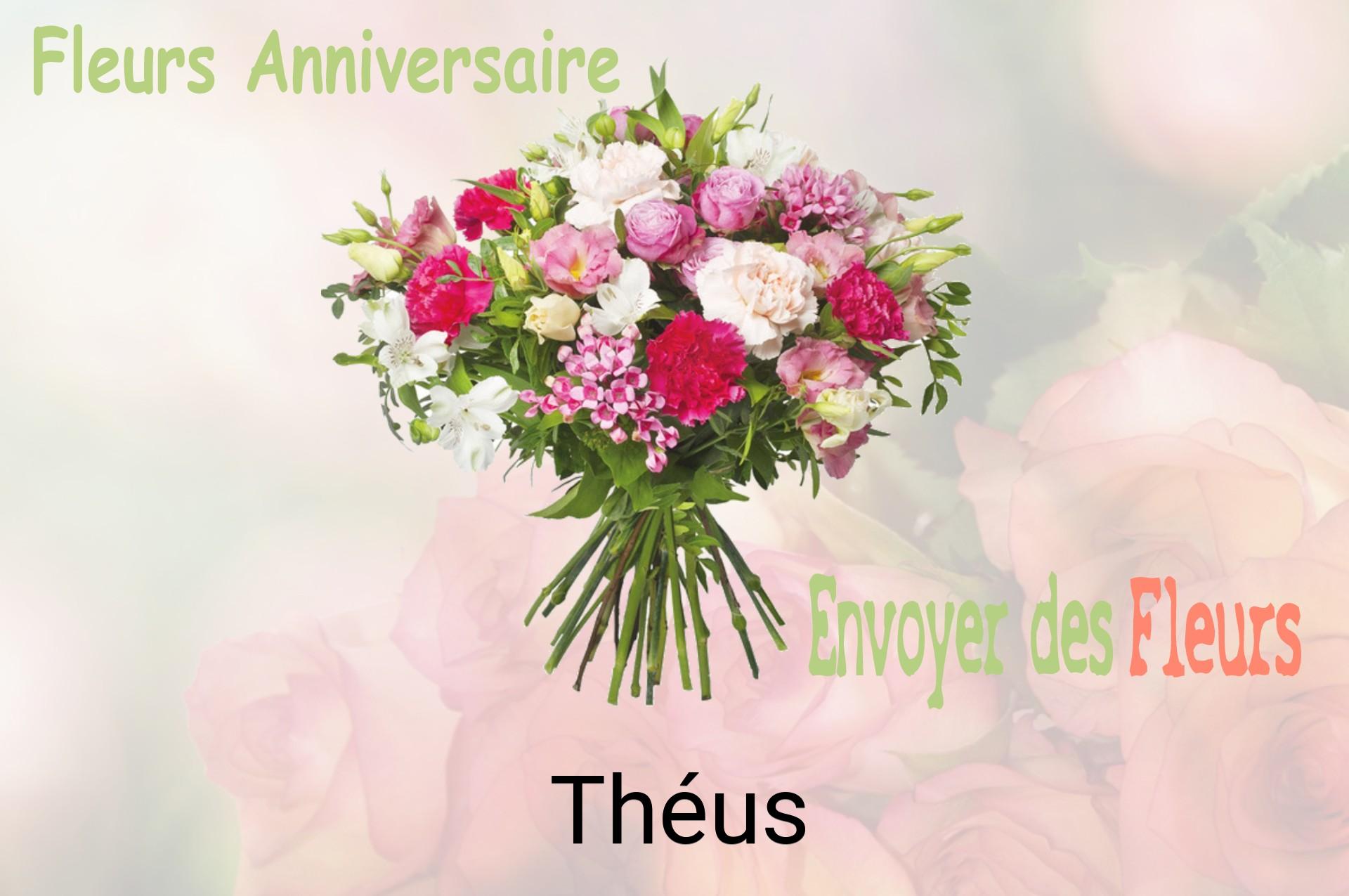 Bouquet de fleurs d’anniversaire livré à Théus